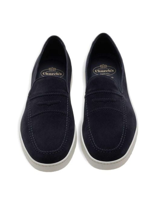 Church's Black Peebles Suede Moccasin for men
