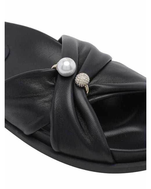 Jimmy Choo Black Rafi Pump Sandals
