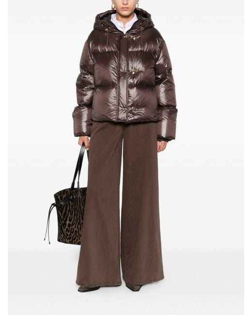 Fay Brown Puffer Jacket