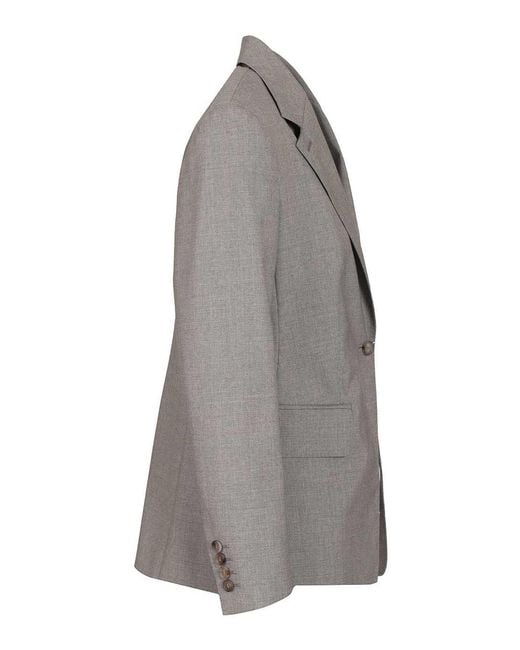 Max Mara Gray Wool Blazer