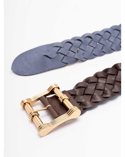 Etro Blue 'Fibbia Ardiglione' Reversible Belt