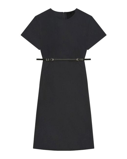 Givenchy Black Taffetta Mini Dress