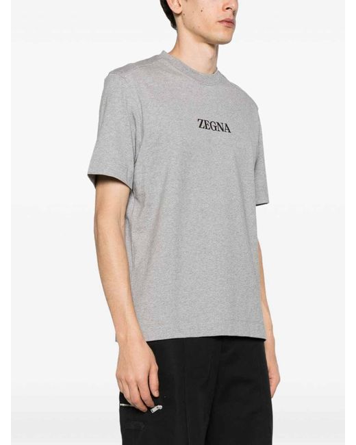 Zegna Gray T-shirt for men