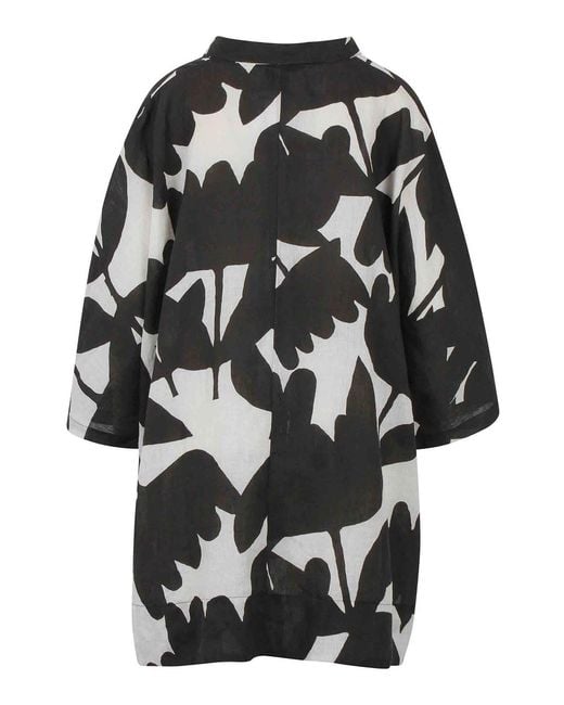 Rundholz Black Shirt Dress With Kimono Sleeves