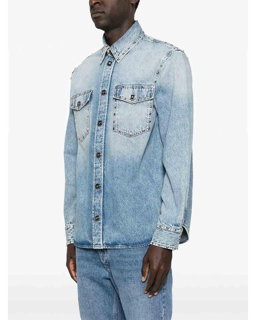 Versace Blue Shirt for men