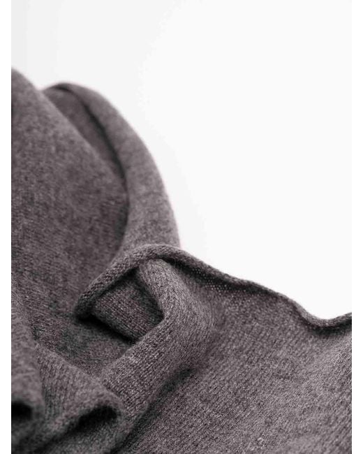 Brunello Cucinelli Gray Cashmere Scarf