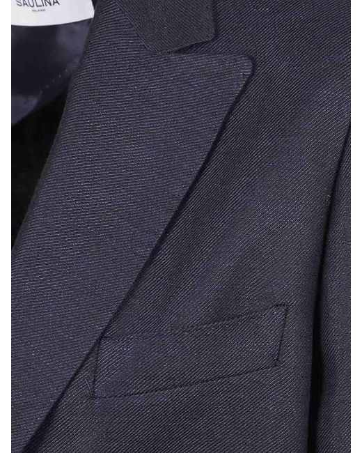 SAULINA Black Linen Jacket