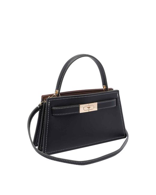 Tory Burch Blue Small Lee Radziwill Handbag
