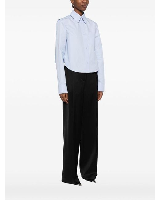 Sportmax White Cotton Blend Shirt