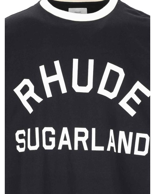 Rhude Black Logo T-shirt for men