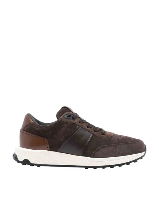 Tod's Brown Suede Sneakers for men