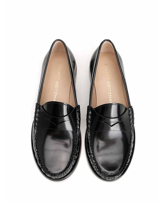 Stuart Weitzman Black Lottie Loafer