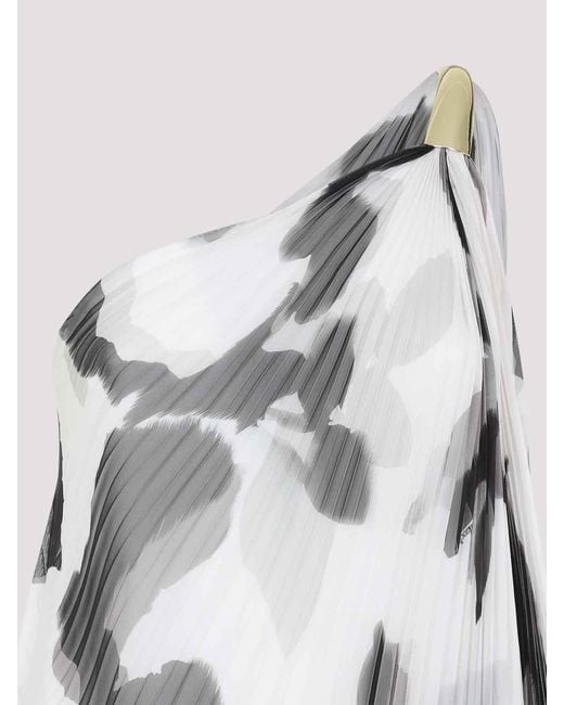 Max Mara White Fuggito Long Dress