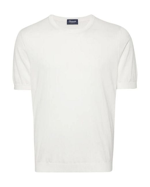 Drumohr White T-Shirt for men