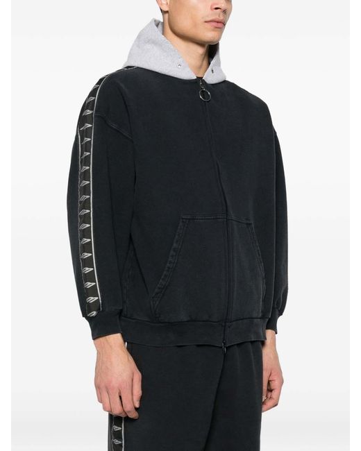 Balenciaga Black Cotton Hoodie for men