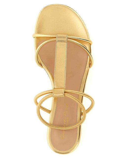 Gianvito Rossi Metallic Lilo Sandals