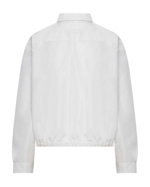 Jil Sander White Cropped Jacket