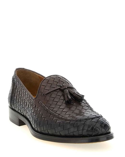 Doucal's Black Adler Loafers for men