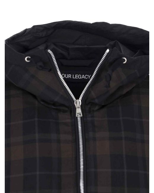 Our Legacy Black Knitted Zip Sweatshirt for men