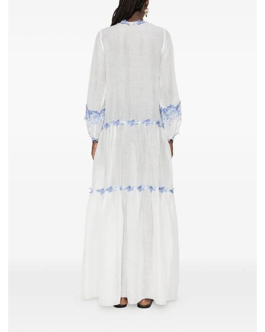 Ermanno Scervino White Long Kaftan