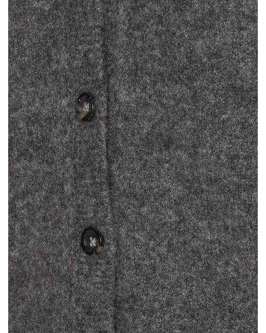 Roberto Collina Gray Cashmere Cardigan