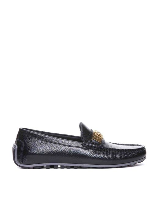 Moschino Gray Loafers for men