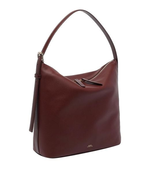 A.P.C. Purple Vera Shoulder Bag