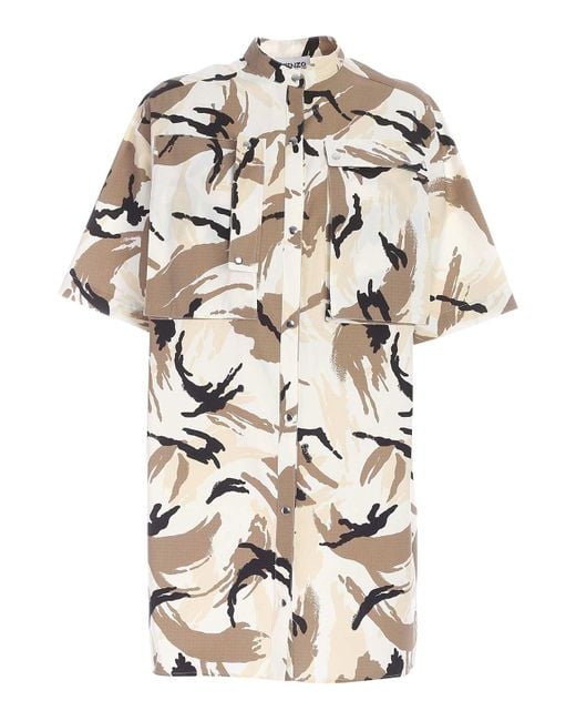 KENZO Natural Chemisier Dress