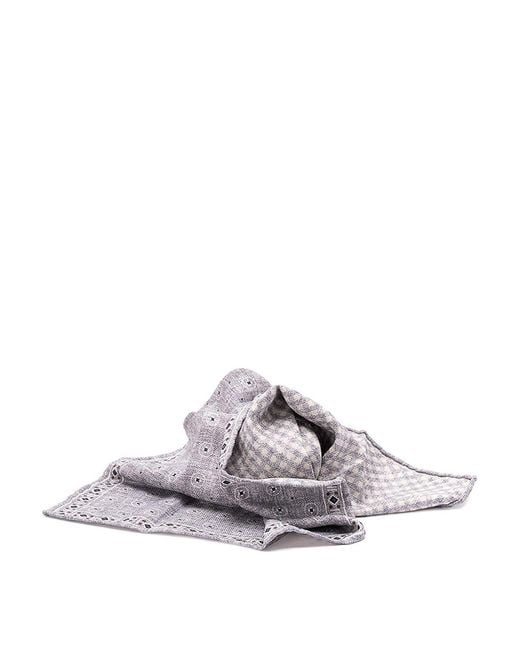 Brunello Cucinelli White Scarf for men