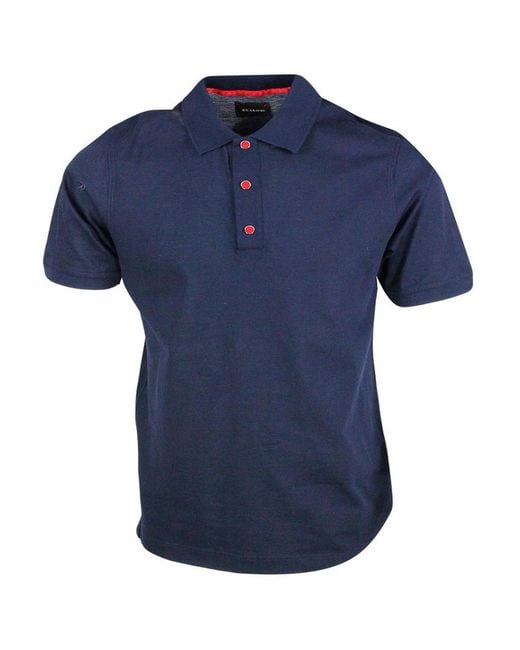 Kiton Blue T-Shirt for men