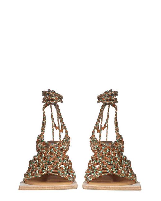 Miista Metallic Sundray Burnt Sandals