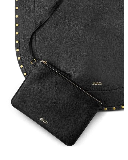 Isabel Marant Black Oskan Hobo Soft Shoulder Bag