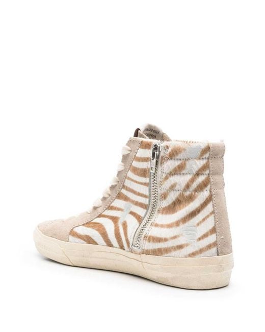 Golden Goose Deluxe Brand Natural Slide Classic Leather Sneakers