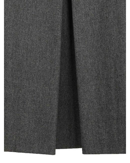 Emporio Armani Gray Midi Skirt