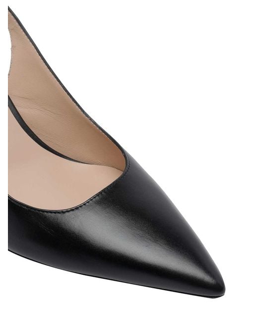 Stuart Weitzman Black Stuart Power Slingback