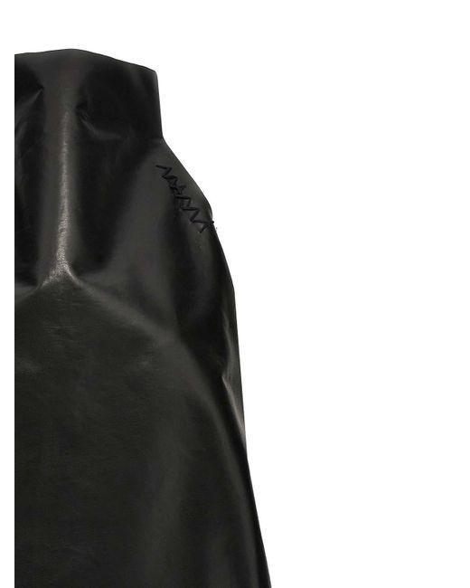 Marni Black Two-Tone Trapeze Dress