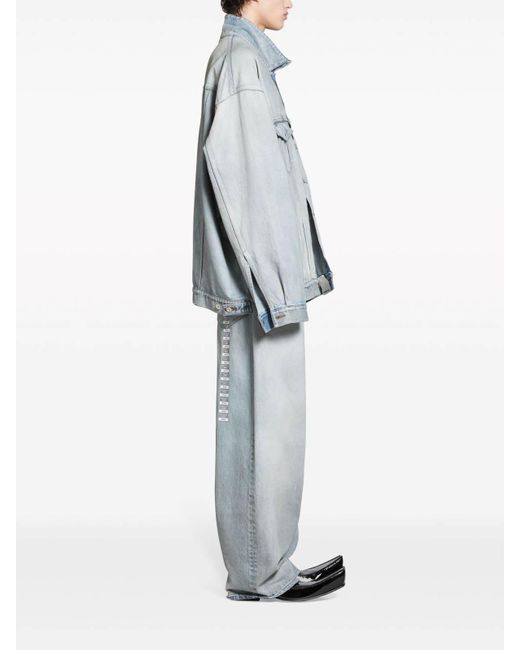 Balenciaga Blue Denim Jacket for men