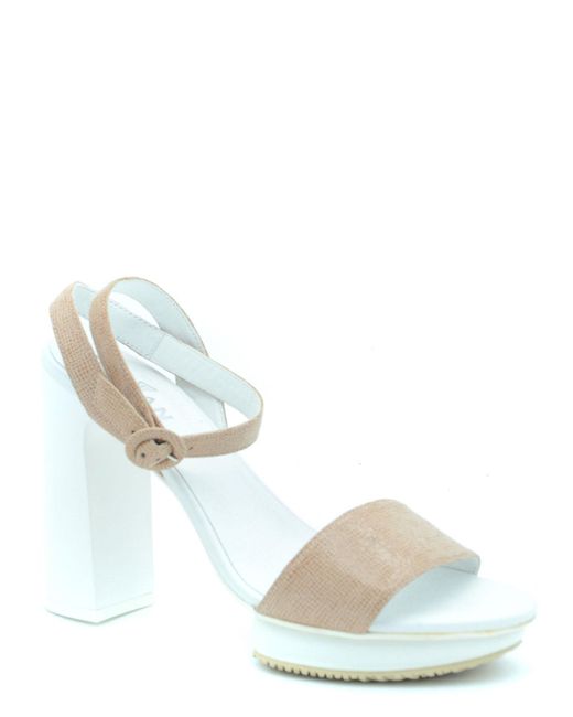 Hogan White Sandals