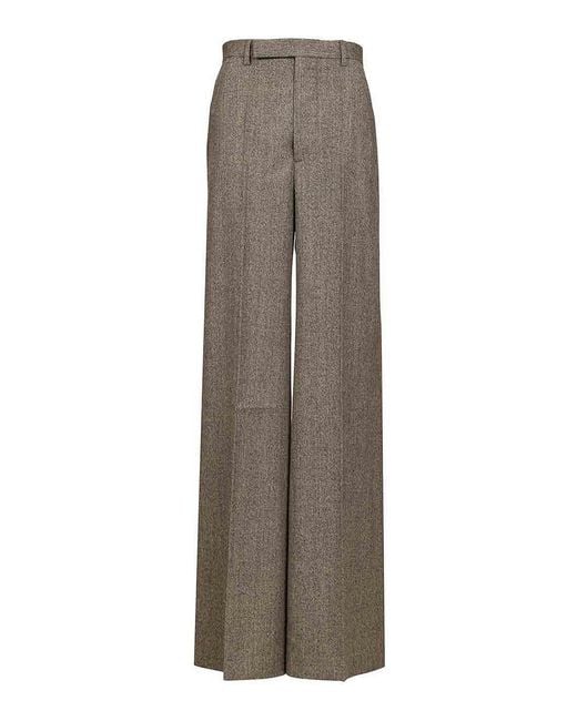 Rick Owens Brown Leg Trousers