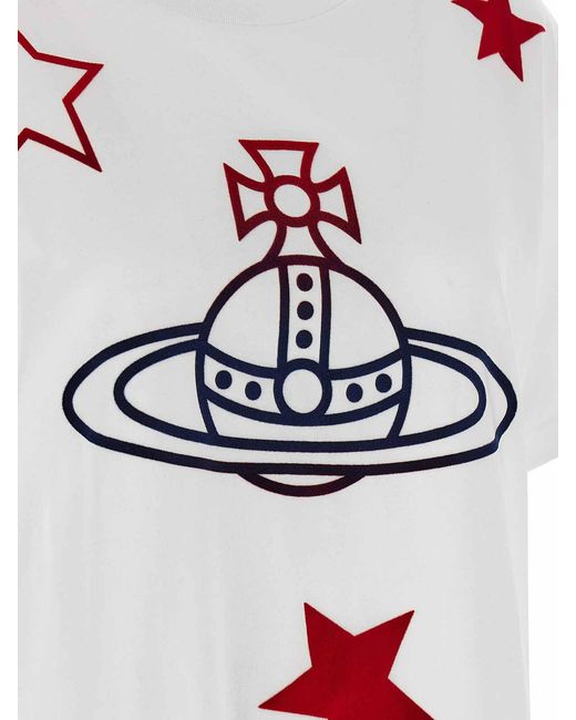 Vivienne Westwood White 'Orb And Stars Classic' T-Shirt