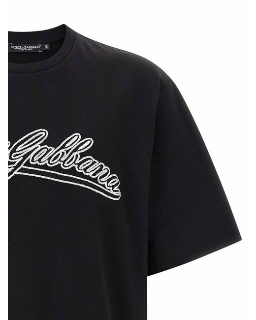 Dolce & Gabbana Black Dolce & Gabbana T-Shirts And Polos for men