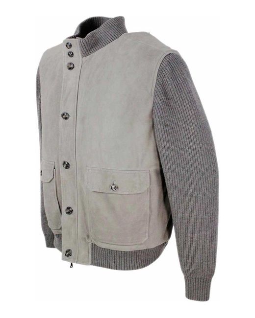 Barba Napoli Gray Jacket for men