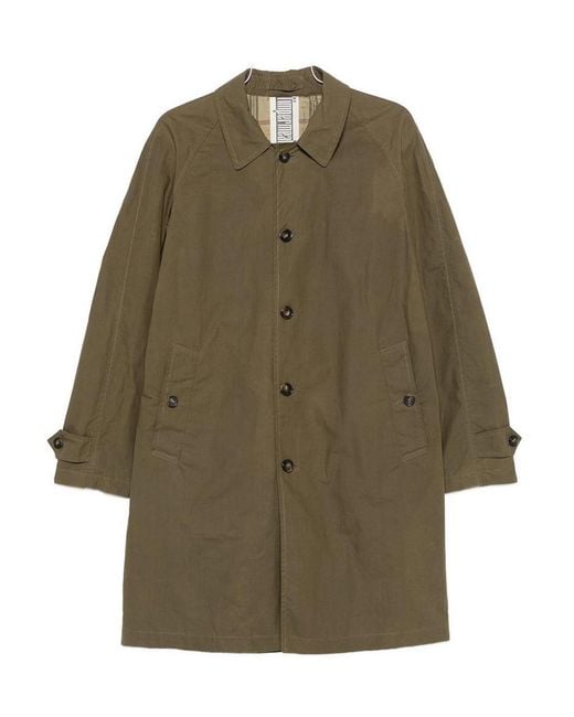 L'IMPERMEABILE New Dean Wax Coat Waterproof Trench in Green for