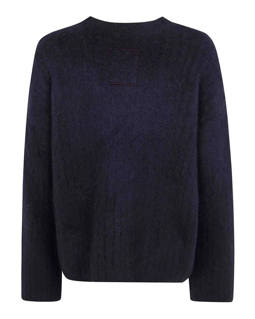 Uma Wang Blue Crew Neck Top