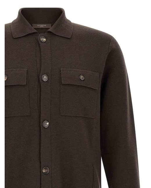 Cardigan Sahariano di Zanone in Gray da Uomo