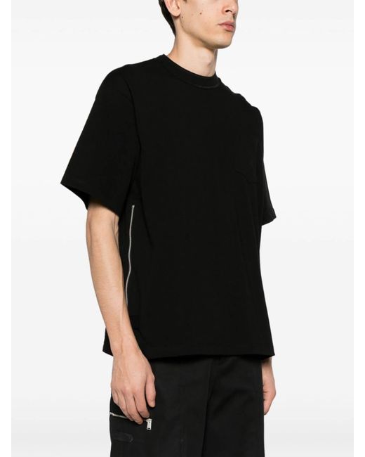 Sacai Black T-shirt for men