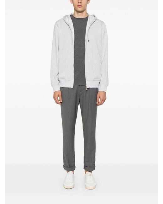 Brunello Cucinelli Gray Crew-Neck T-Shirt for men