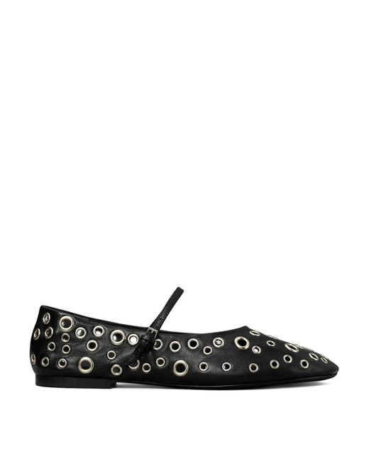 Tory Burch Black Eylet Mary Jane Ballet