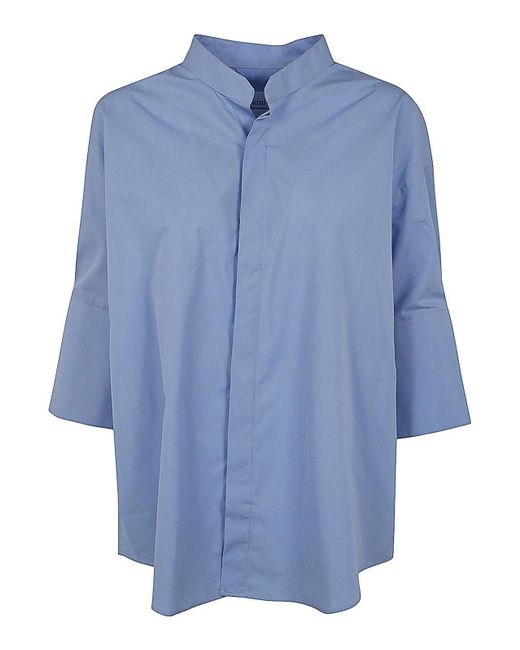 AMI Blue Darin Collar Shirt