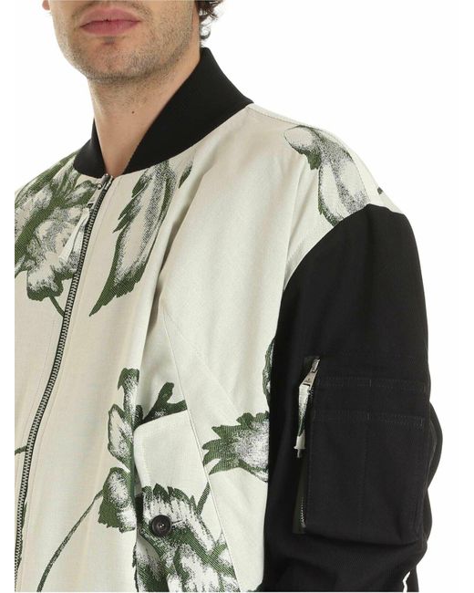 Vivienne Westwood Gray Peony Oversize Bomber for men